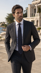 Deep Ocean – Handcrafted Italian Silk Necktie