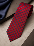 Carmine | Luxury Handmade Printed Silk Necktie