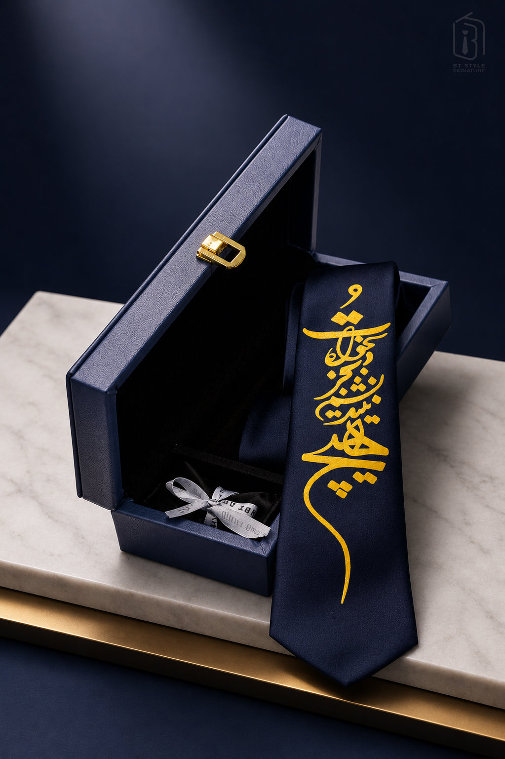 DELKHAH Persian Poetry Signature Necktie