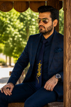 DELKHAH Persian Poetry Signature Necktie