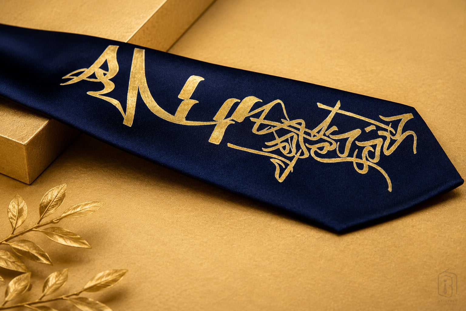 HIICH Persian Poetry Signature Necktie