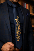 JANAN Persian Poetry Signature Necktie