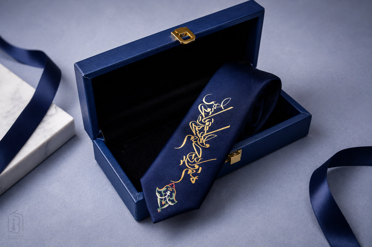 SANAM Persian Poetry Signature Necktie