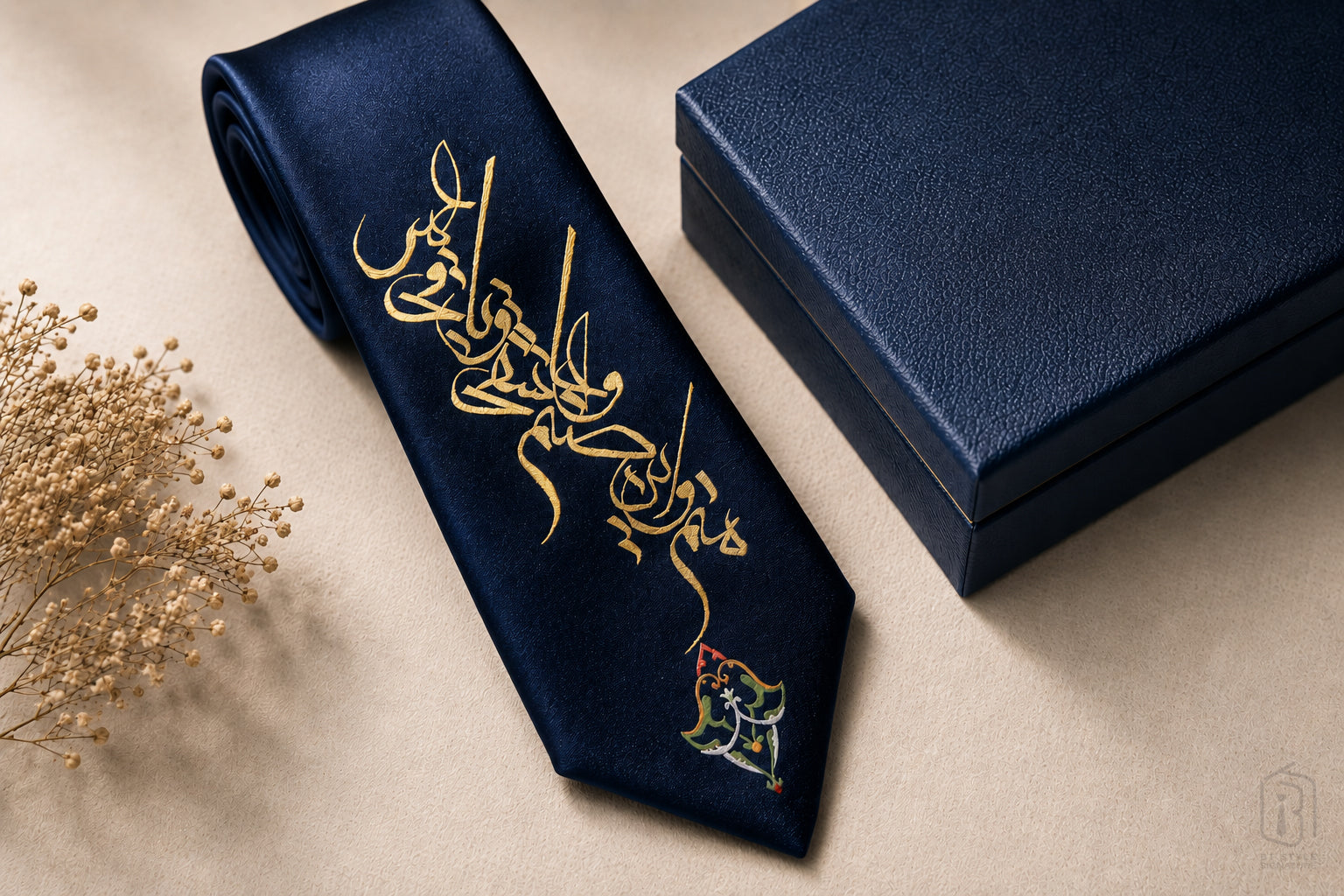 SANAM Persian Poetry Signature Necktie